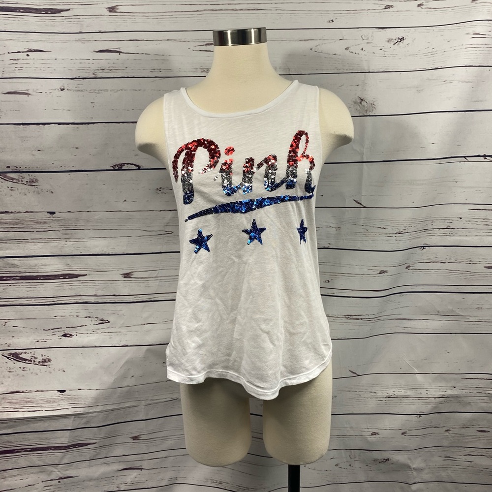 VS White USA Sequin Tank